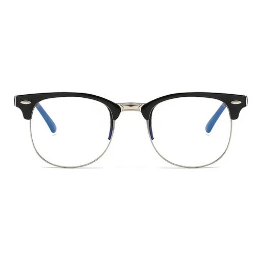 1 Pair Glasses Round Simple Half Frame Round Women Glasses Fashion Accessories
