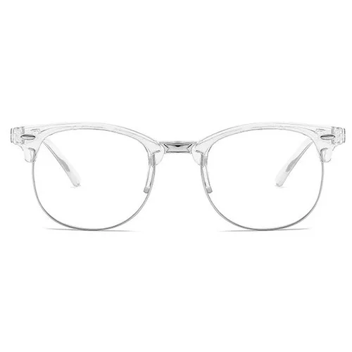 1 Pair Glasses Round Simple Half Frame Round Women Glasses Fashion Accessories 3
