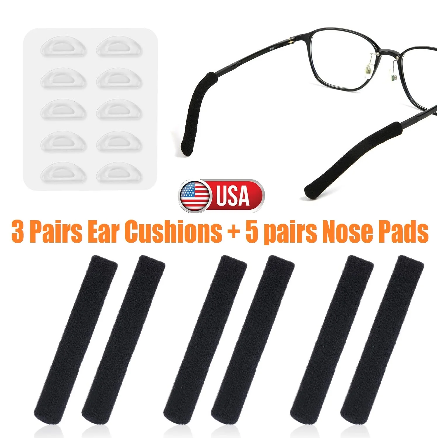 1PC Colorful Silicone Anti-slip Holder Eye Glasses Accessories Ear Hook Sport 3