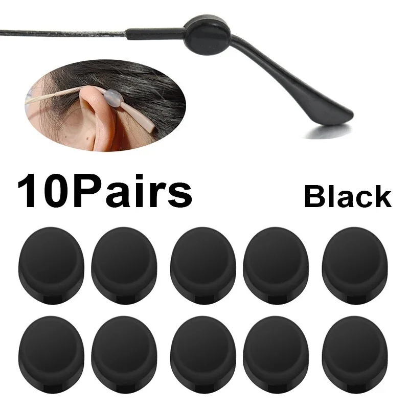 20 Pcs Anti-Slip Silicone Ear Hooks for Glasses – Eyewear Holder Accessories