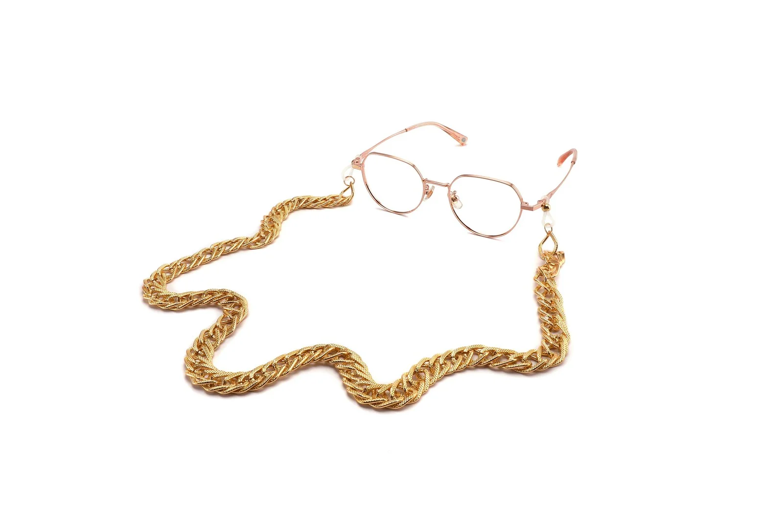 Eyeglasses Gold Double Chain, Sunglasses Chain, Reading Glass Chain Fashion 1