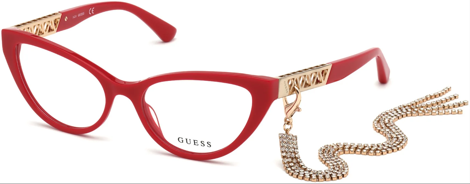 Guess GU2783 066 54mm Red/Gold (Chain Accessories) Women 1