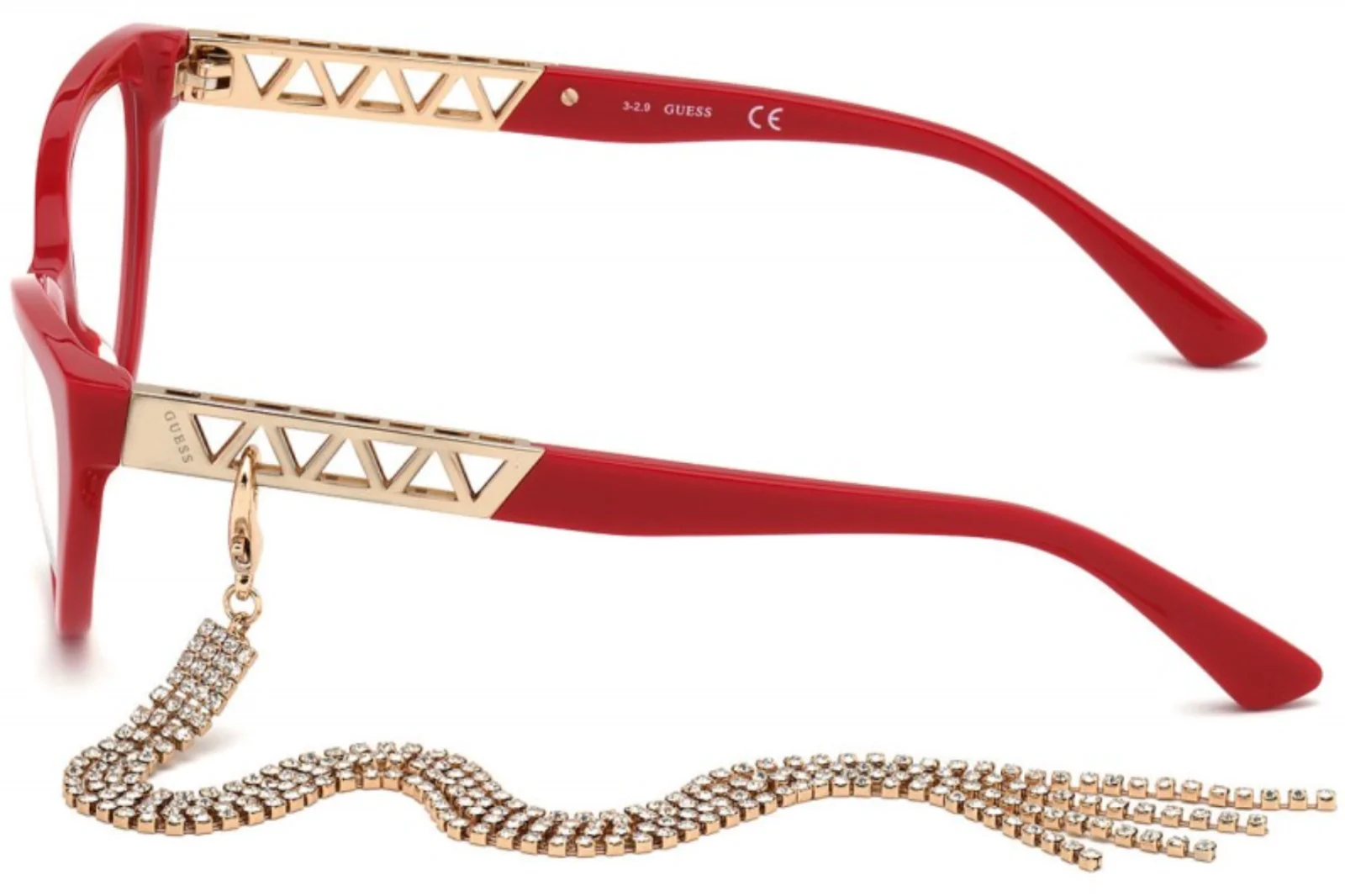 Guess GU2783 066 54mm Red/Gold (Chain Accessories) Women 4