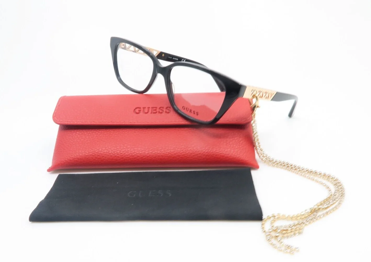 Guess GU2784 001 53mm Black/Gold (Chain Accessories) Women 1