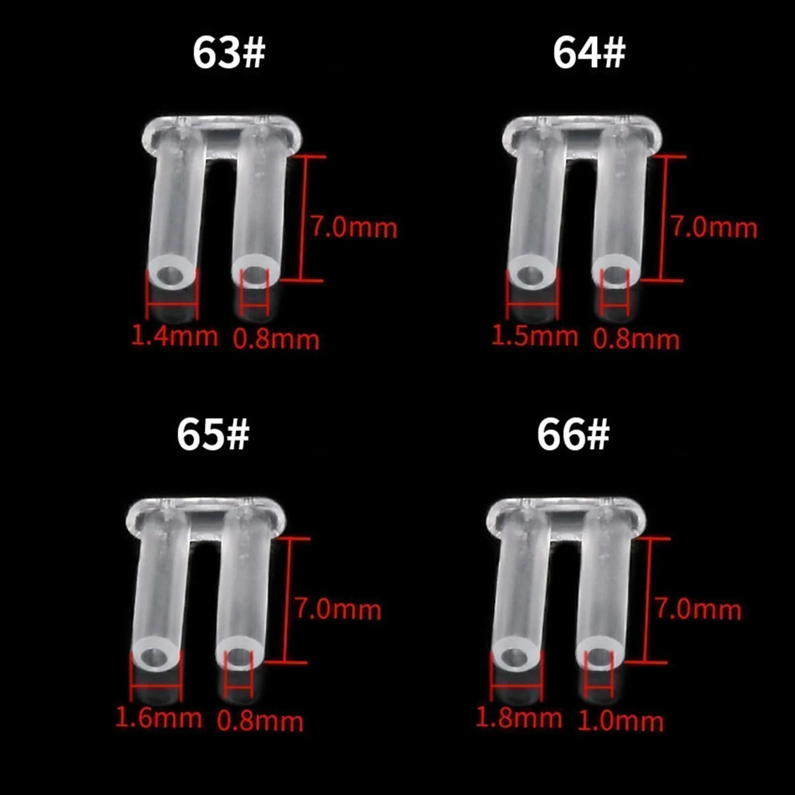 Plastic Plug Rimless Eyeglasses Buckle Frame Glasses Equipment Accessories 2