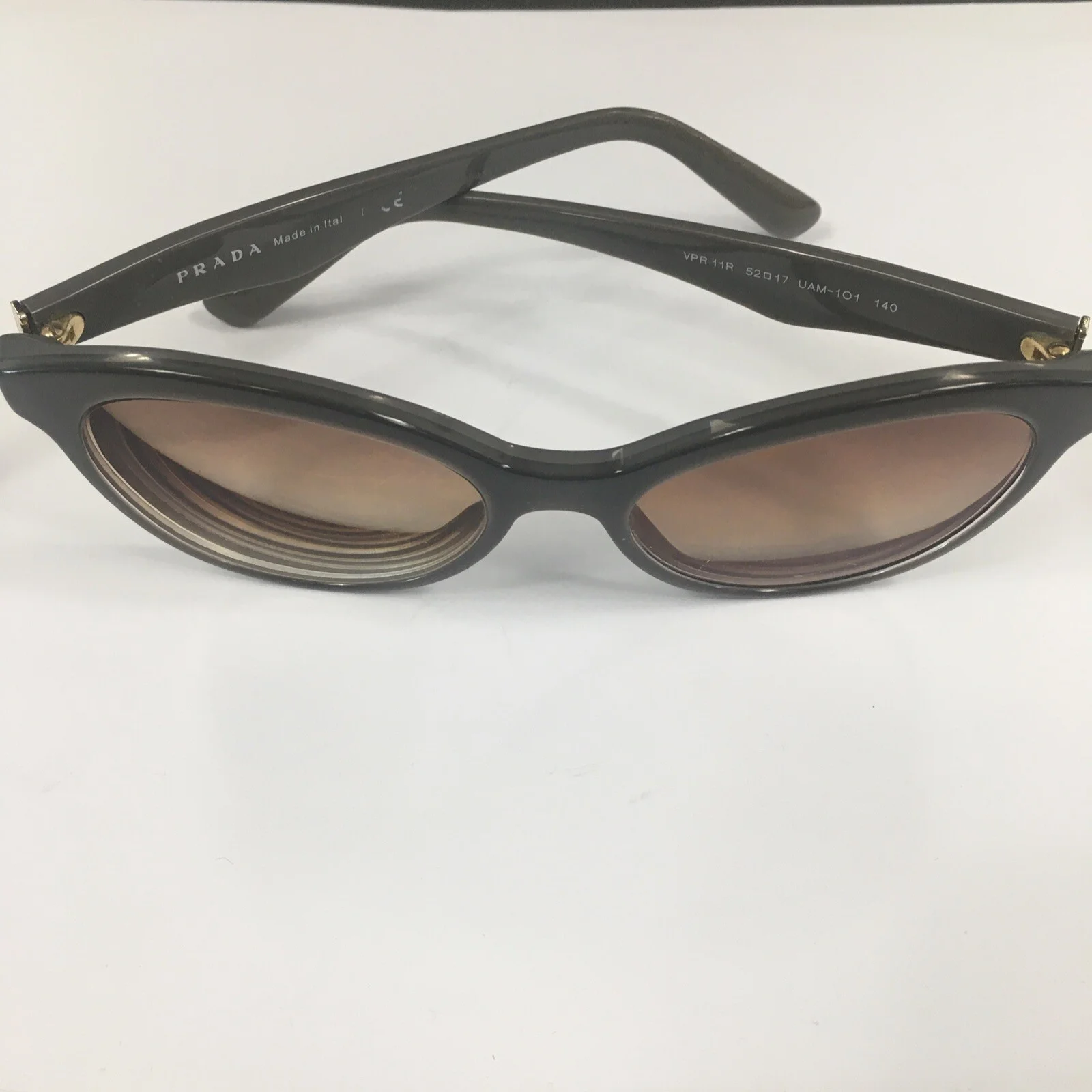 Women’s Prada Eyeglasses Frames 52 17 VPR 11R Gray Taupe - 140 w/accessories
